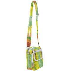 Ring Kringel Background Abstract Yellow Shoulder Strap Belt Bag