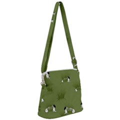 Sheep Lambs Zipper Messenger Bag