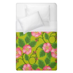 Roses Flowers Pattern Bud Pink Duvet Cover (single Size) by HermanTelo