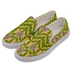 Texture Nature Erica Men s Canvas Slip Ons by HermanTelo