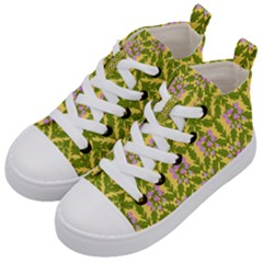 Texture Nature Erica Kids  Mid-top Canvas Sneakers