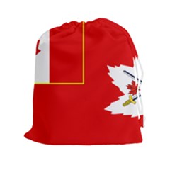 Flag Of The Canadian Army Drawstring Pouch (xxl) by abbeyz71