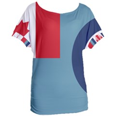 Air Force Ensign Of Canada Women s Oversized Tee by abbeyz71