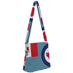 Air Force Ensign Of Canada Zipper Messenger Bag by abbeyz71