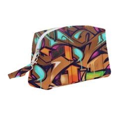 Graffiti Mural Street Art Wall Art Wristlet Pouch Bag (medium) by Pakrebo