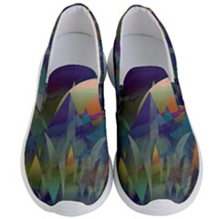 Mountains Abstract Mountain Range Men s Lightweight Slip Ons