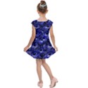 Peacock Feathers Color Plumage Kids  Cap Sleeve Dress View2