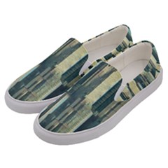 Texture Abstract Buildings Men s Canvas Slip Ons by Pakrebo