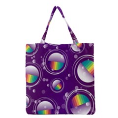 Non Seamless Pattern Background Grocery Tote Bag