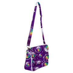 Non Seamless Pattern Background Shoulder Bag With Back Zipper