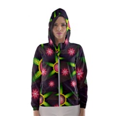 Non Seamless Pattern Background Women s Hooded Windbreaker by Pakrebo