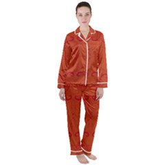 New Strength Satin Long Sleeve Pyjamas Set by WensdaiAmbrose