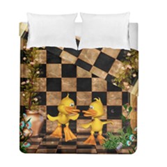 Cute Little Ducks Duvet Cover Double Side (full/ Double Size) by FantasyWorld7