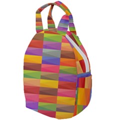 Abstract Background Geometric Travel Backpacks by Mariart