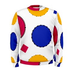 Circles Seamless Pattern Tileable Men s Sweatshirt