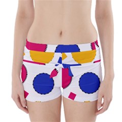 Circles Seamless Pattern Tileable Boyleg Bikini Wrap Bottoms by Alisyart