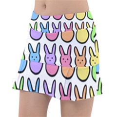 Rainbow Bunny Candy Tennis Skirt