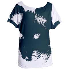 Cat Nature Design Animal Skin Black Women s Oversized Tee