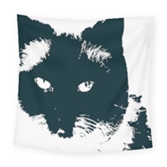 Cat Nature Design Animal Skin Black Square Tapestry (large) by HermanTelo