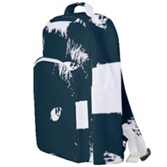 Cat Nature Design Animal Skin Black Double Compartment Backpack