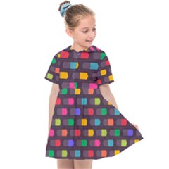 Background Colorful Geometric Kids  Sailor Dress