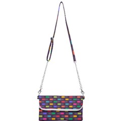 Background Colorful Geometric Mini Crossbody Handbag
