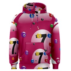 Billiard Ball Ball Game Pink Men s Pullover Hoodie