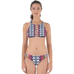 Background Colorful Geometric Unique Perfectly Cut Out Bikini Set