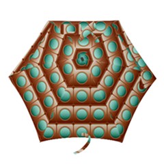 Abstract Circle Square Mini Folding Umbrellas by HermanTelo