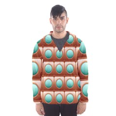 Abstract Circle Square Men s Hooded Windbreaker by HermanTelo