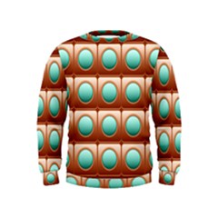 Abstract Circle Square Kids  Sweatshirt