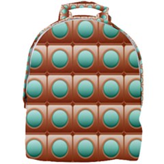 Abstract Circle Square Mini Full Print Backpack by HermanTelo