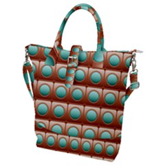 Abstract Circle Square Buckle Top Tote Bag by HermanTelo