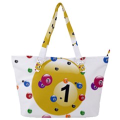 Billiard Ball Ball Game Full Print Shoulder Bag by HermanTelo