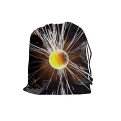 Abstract Exploding Design Drawstring Pouch (large)