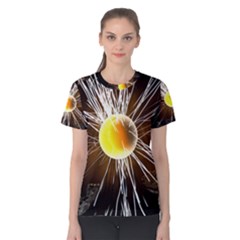 Abstract Exploding Design Women s Cotton Tee
