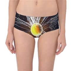 Abstract Exploding Design Mid-waist Bikini Bottoms