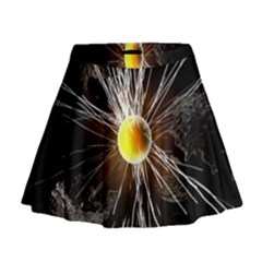 Abstract Exploding Design Mini Flare Skirt by HermanTelo