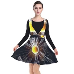 Abstract Exploding Design Plunge Pinafore Dress by HermanTelo