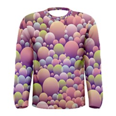 Abstract Background Circle Bubbles Men s Long Sleeve Tee by HermanTelo