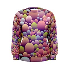 Abstract Background Circle Bubbles Women s Sweatshirt