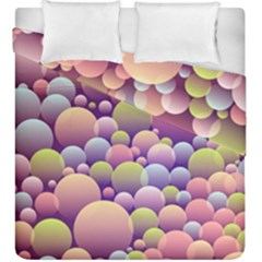 Abstract Background Circle Bubbles Duvet Cover Double Side (king Size) by HermanTelo