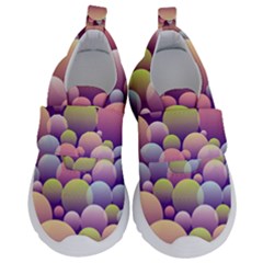 Abstract Background Circle Bubbles Kids  Velcro No Lace Shoes by HermanTelo