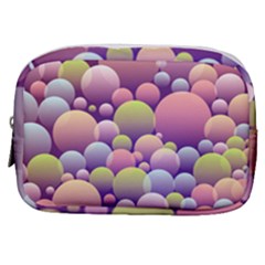 Abstract Background Circle Bubbles Make Up Pouch (small)