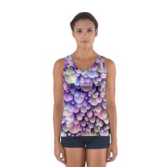 Abstract Background Circle Bubbles Space Sport Tank Top  by HermanTelo