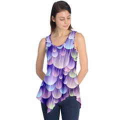 Abstract Background Circle Bubbles Space Sleeveless Tunic