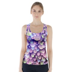 Abstract Background Circle Bubbles Space Racer Back Sports Top by HermanTelo