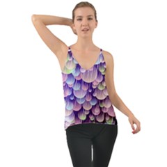 Abstract Background Circle Bubbles Space Chiffon Cami