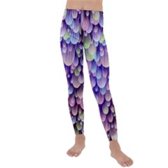 Abstract Background Circle Bubbles Space Kids  Lightweight Velour Leggings