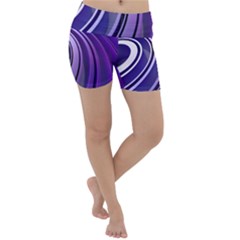 Circle Concentric Render Metal Lightweight Velour Yoga Shorts